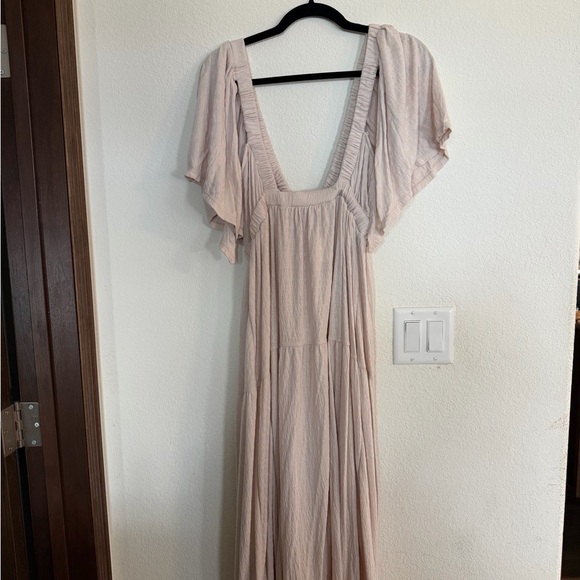 Free People Elegant Cream Maxi Dress - Picture 2 of 2